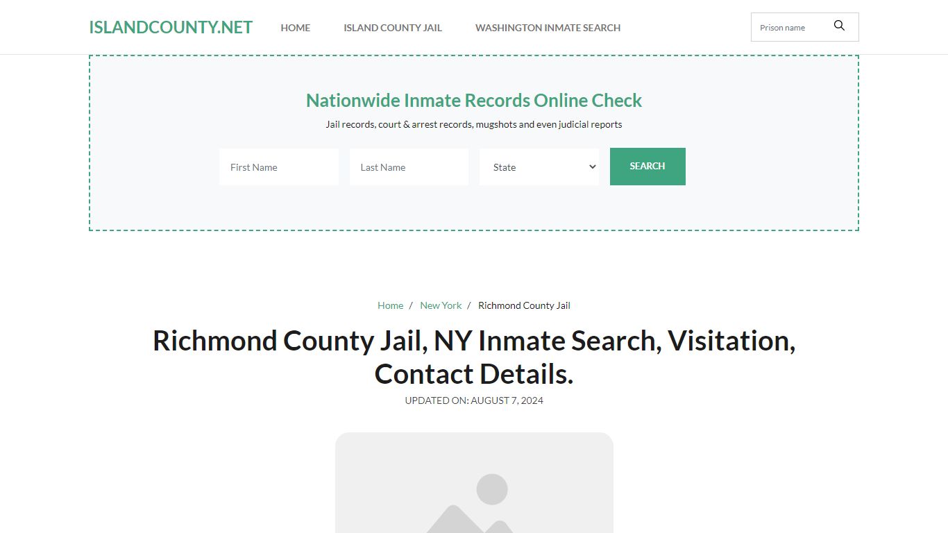 Richmond County Jail, NY Inmate Roster Search, Visitations.